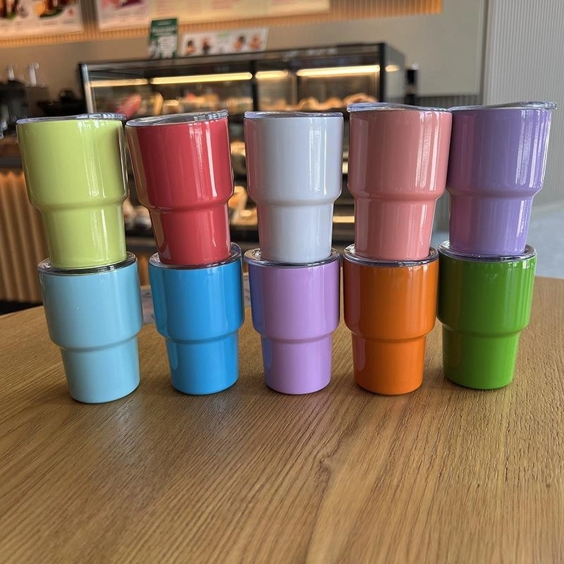 2oz Nuevo diseño vacío aislado tubo de acero inoxidable Mini Tumbler Regalos de acero inoxidable taza de café Juego de vasos