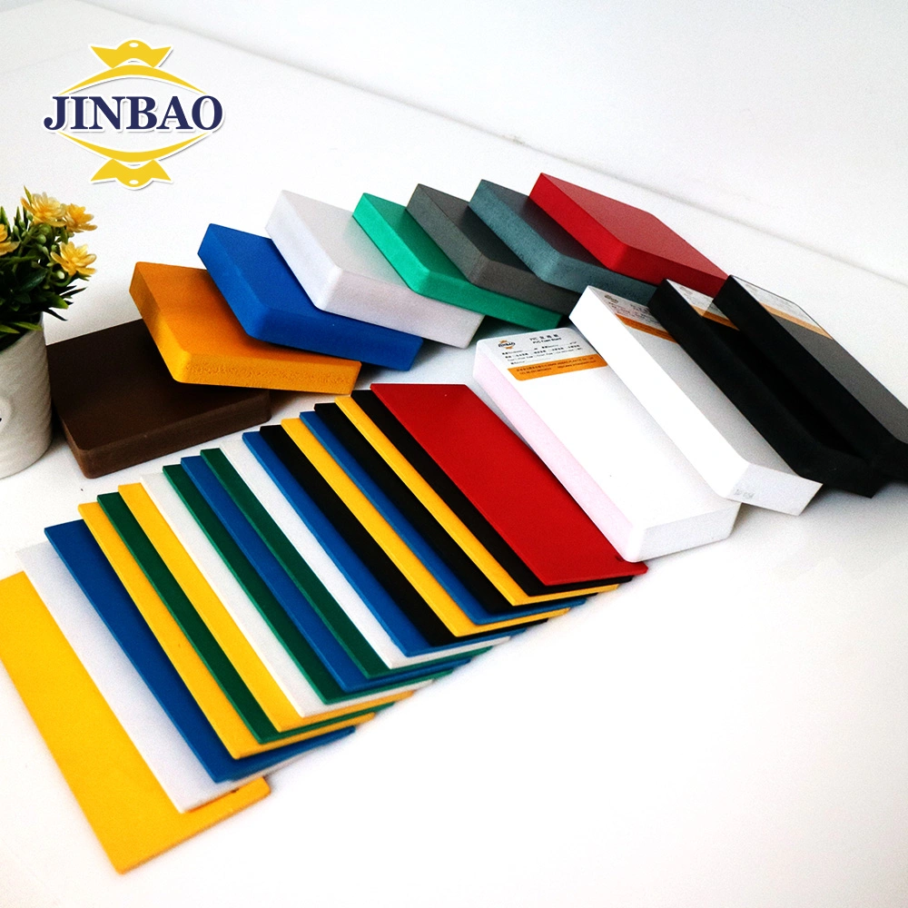 Jinbao 20mm High Density 2mm 3mm 4mm Color Celuka Forex Foamex Board PVC Rigid Celuka Foam