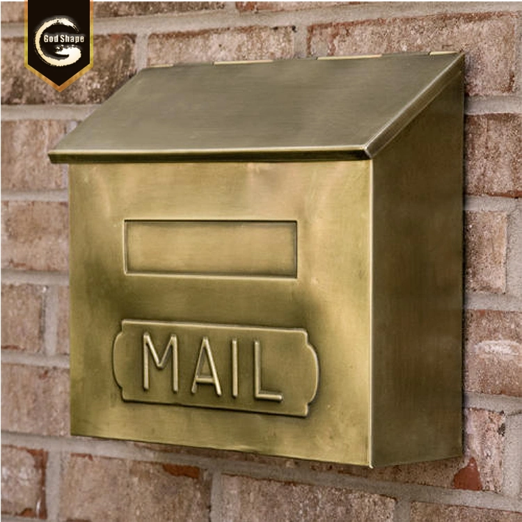 Kundenspezifische Stahlschließfach-Metallwand-Montierung bezeichnet Empfänger-Mailbox -0418L mit Buchstaben