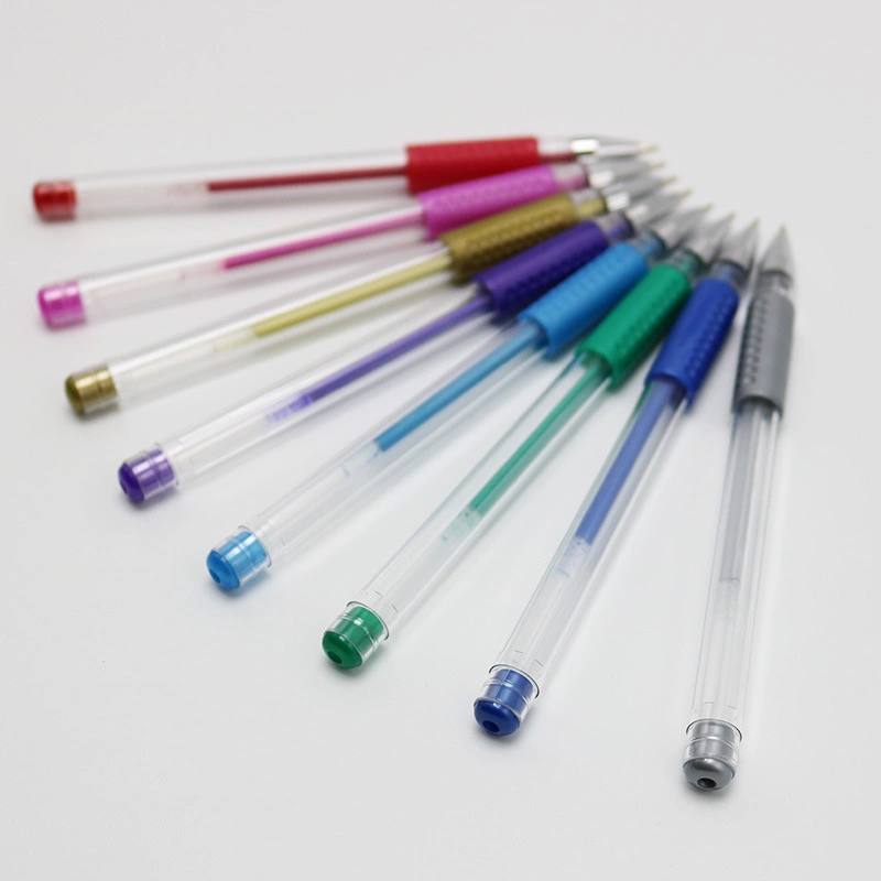 24 PCS Cheap Gel Pen Office School Stationery en PVC Bolsa con Multi colores no tóxico dibujo plumas Marcadores Pintura DIY Establecer