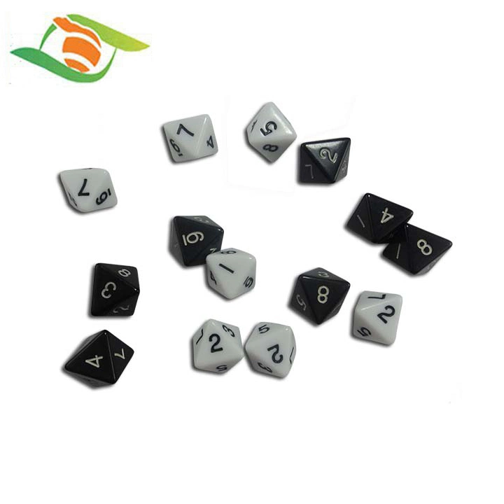 Jeu de Casino acrylique Dice RPG Dice Custom Printing Dice Set