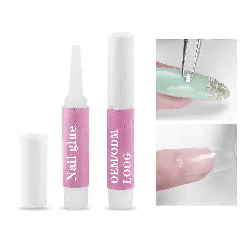 Cola para unhas Hopson, 10 X 2g Mini Professional Beleza unha False Art Decore Dicas cola acrílico