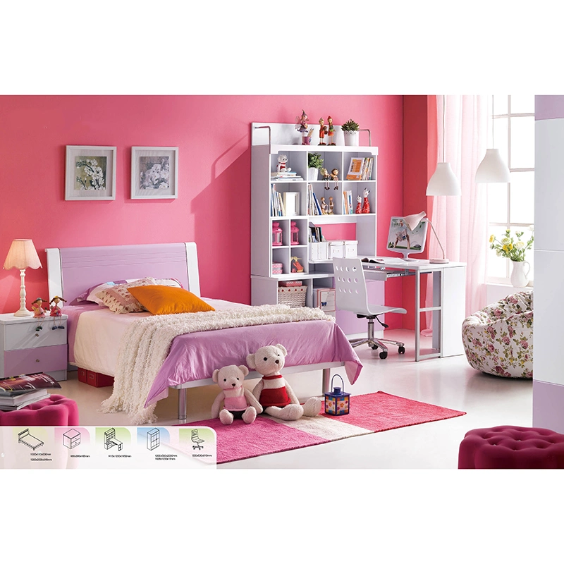 Enfants Enfants Princess Kid's chambre à coucher Mobilier de lit défini