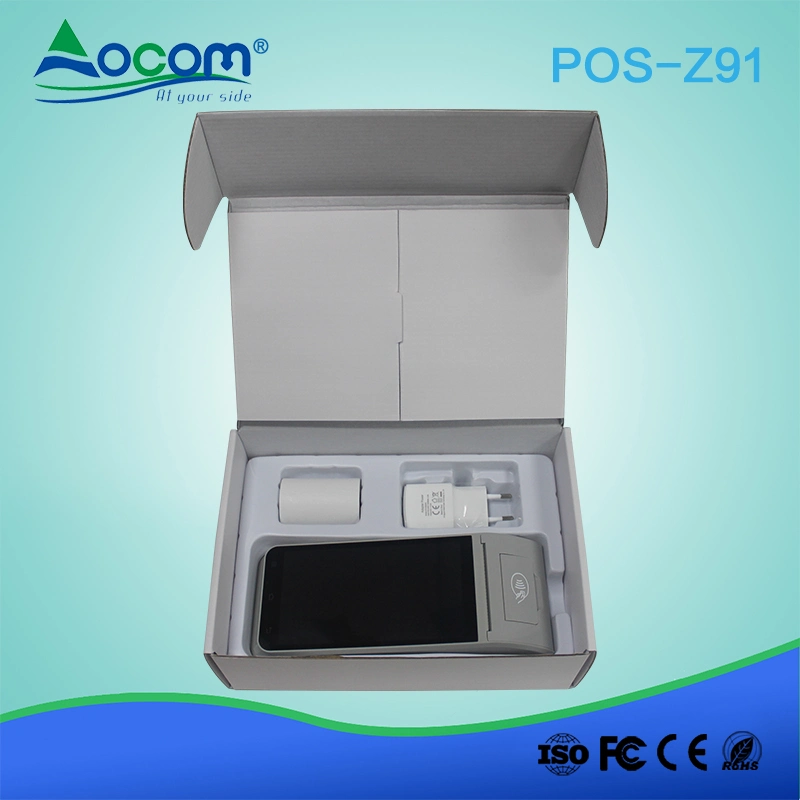 Z91 5.5" Touch Bluetooth WiFi Portable Mobile POS Machine Terminal NFC Android Handheld POS Terminal