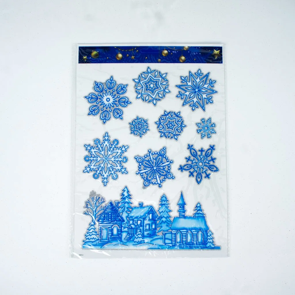 Good Quality Christmas Door and Window Decorations Snowflake Stickers Wall Stickers