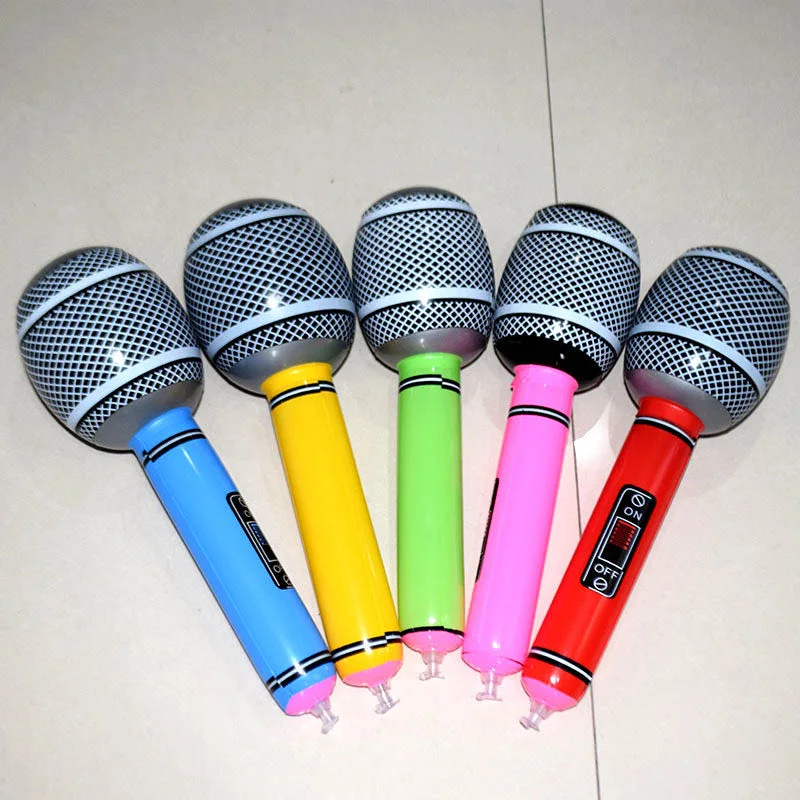 Wholesale/Supplier Cross-Border Children's Inflatable Musical Instrument Toys PVC Inflatable Microphone Children's Educational Scientific and Educational Musical Instrum