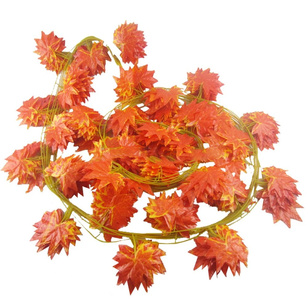 Inunion Artificial Autumn Style Garland Maple Leaf Vine para Halloween Decoración