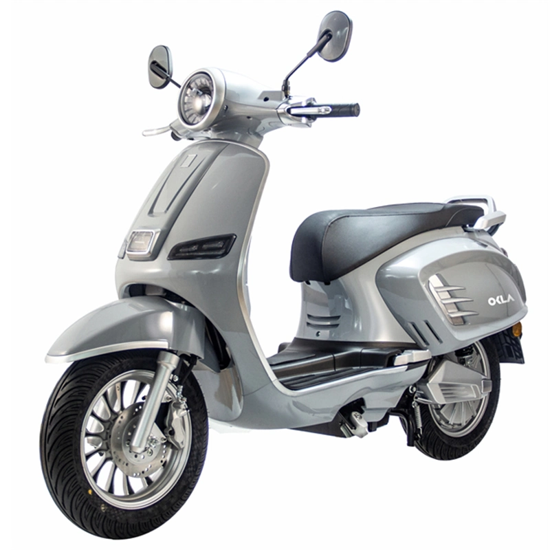 Moto scooter eléctrica asequible con freno de disco con CBS, iluminación LED