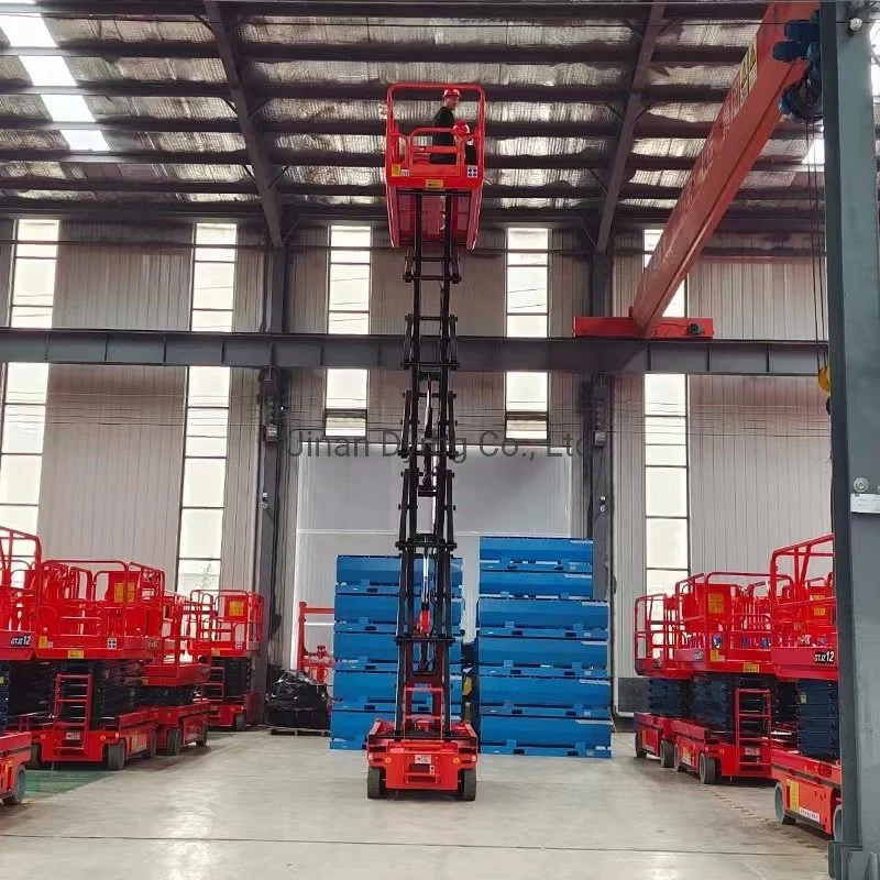 Dymg Full-Automatic Elevator Hydraulic Self-Propelled Scissor Type Lifting Platform