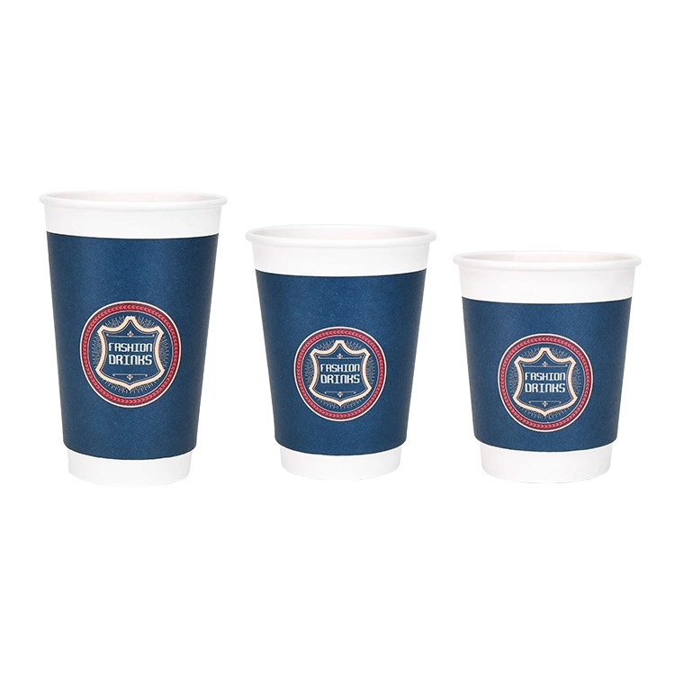 Otor 16oz Disposable Paper Double Walls Coffee Cup