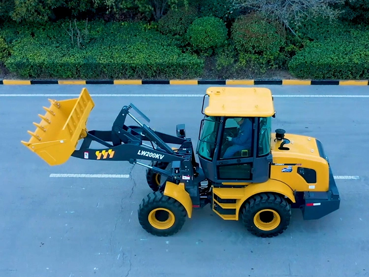 Garden Tractor with Front Loader 1.4ton Mini Wheel Loader Lw180fv