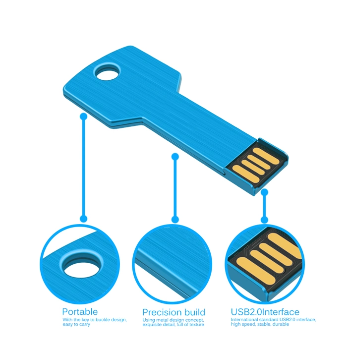 Clé USB personnalisée OEM Pen Drive 2 Go 4 Go 8 Go 16 Go 32 Go, support clé USB 2.0 clés