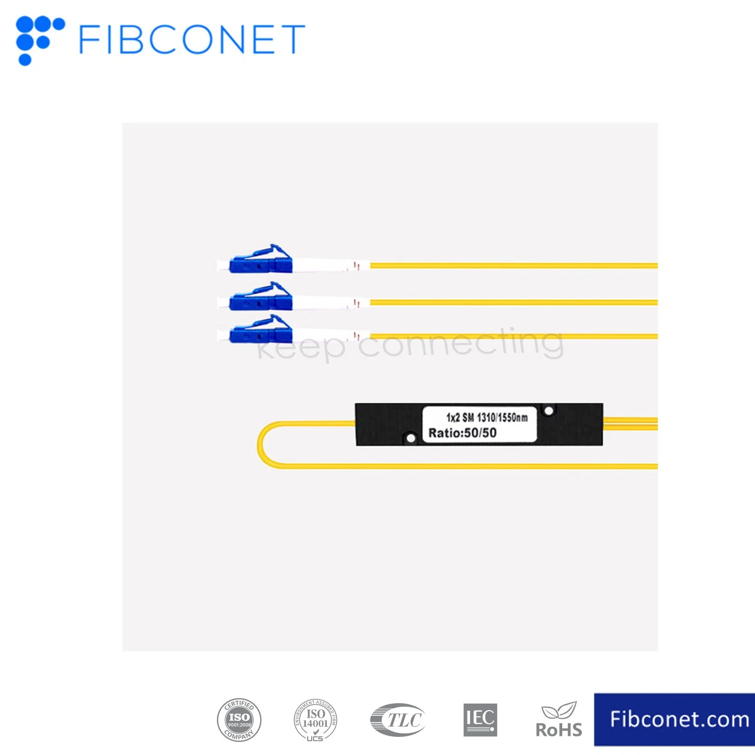 FTTH Fbt разветвитель 1X2 Sm LC 1310/1550 мм сбалансированный оптическое волокно Fbt муфты