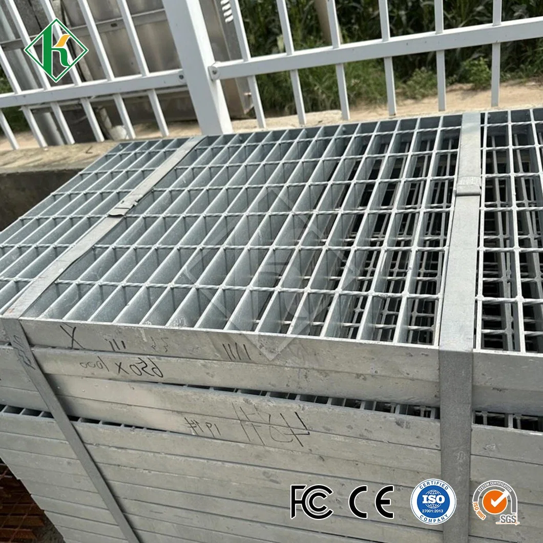 Kaiheng Platform Steel Grating Manufacturers Floor Trench Cover China Steel Grating ASTM A36 Galvanized Trench Drain Grating