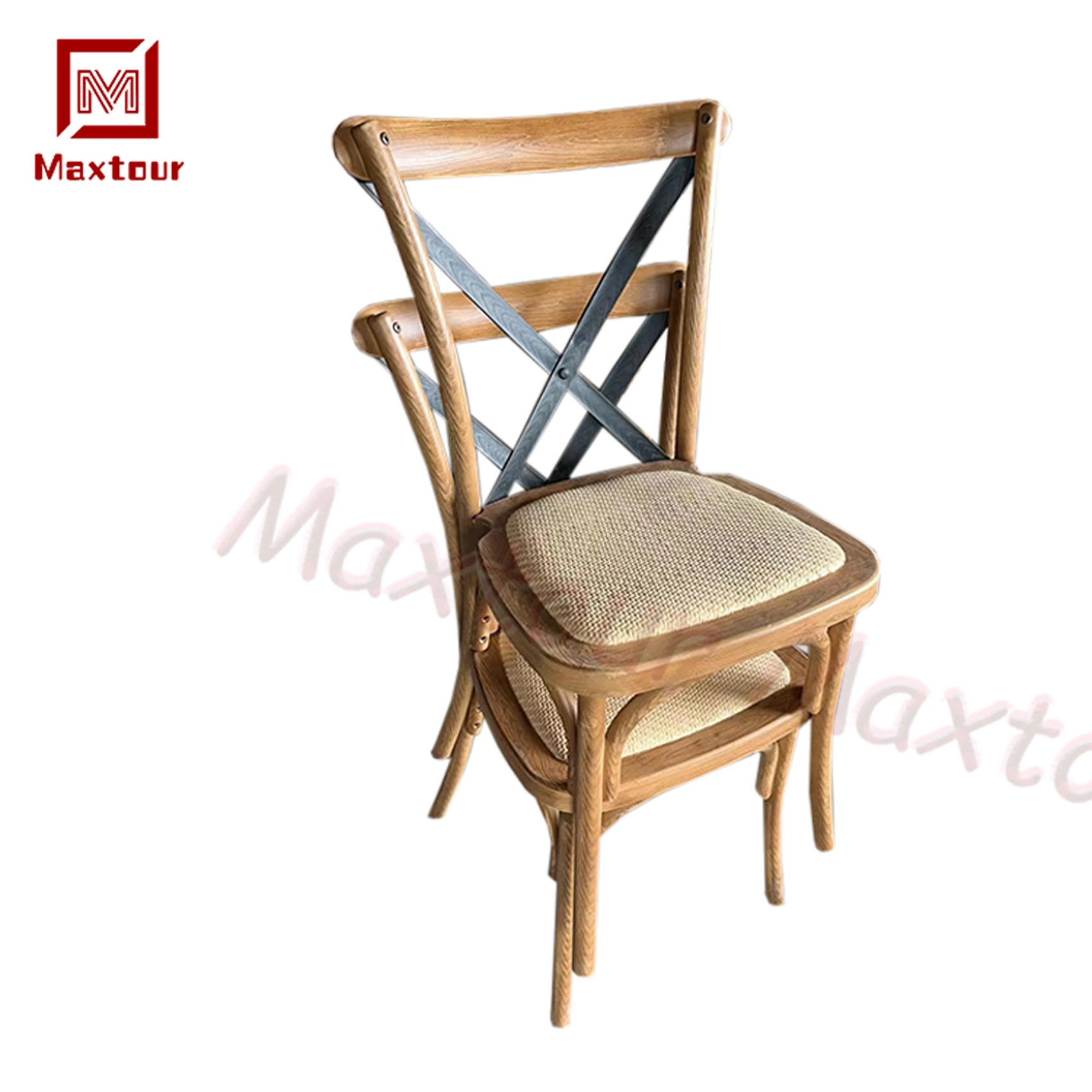Wooden Furniture Outdoor Chair Set Cross Back Farmer Chiavari Chair