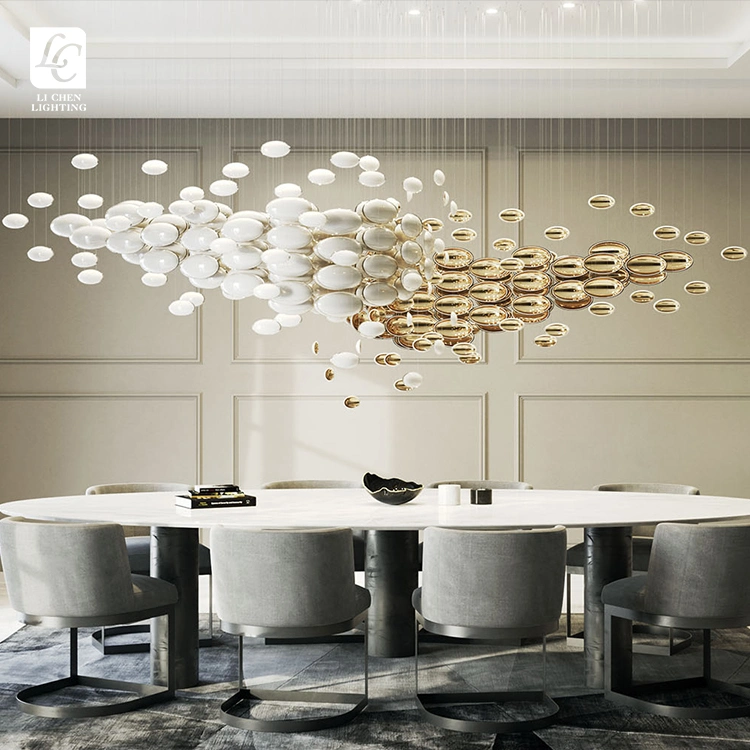 Neues Produkt Indoor Dekoration Hotel Villa Mall Treppe Custom Hanging LED-Kronleuchter