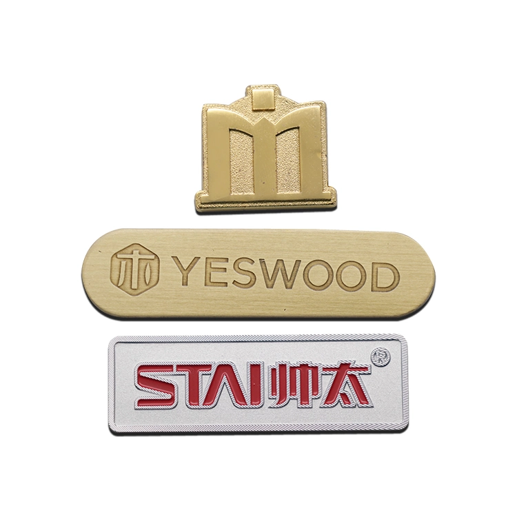 China Wholesale/Supplier Private Blank Aluminum Custom Logo Sticker Metal Clothing Hang Label