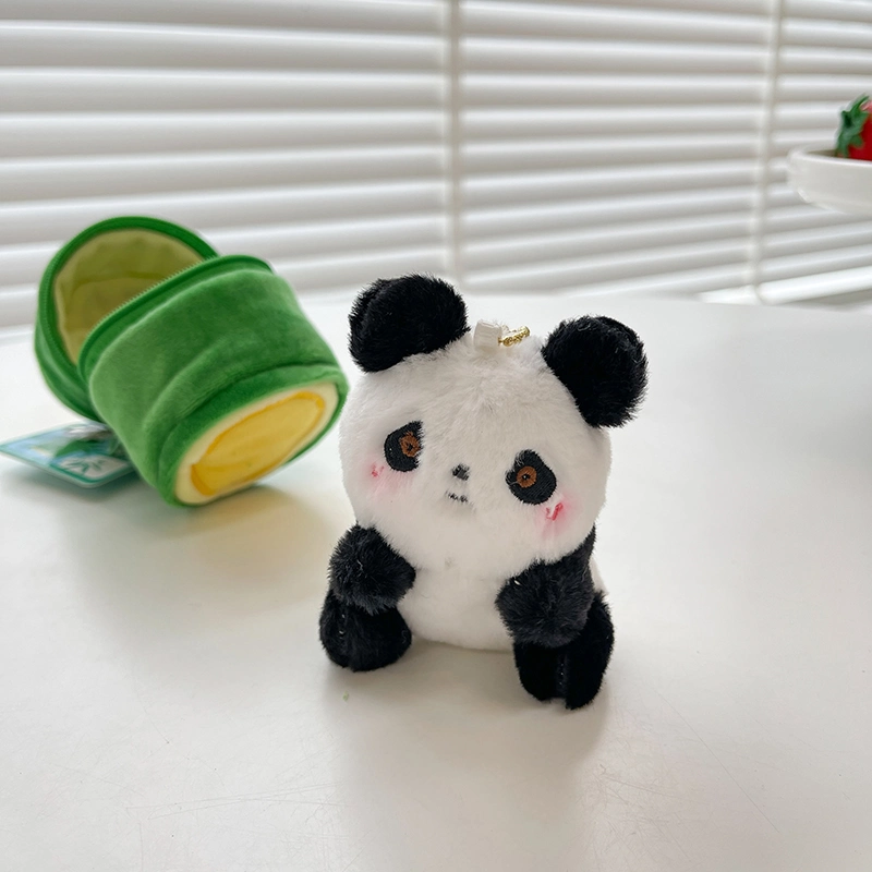 Stuffed Toy Wholesale/Supplier Cute Cartoon Soft Plush Doll Toys Keychain Transforming Into a Bamboo Panda