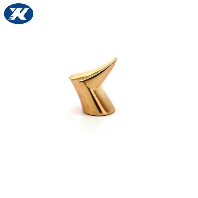 Polished Brass Zinc Alloy Cabinet Handle Knob Single Hole Center Affordable Luxury Furniture Pull Handle