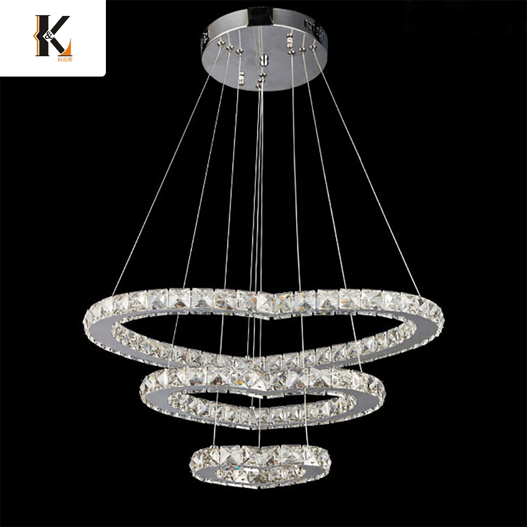 Konig Lighting China White Drum Crystal Chandelier Factory Professional Living Kitchen Luxury LED Crystal Lamp European Style Crystal Chandelier