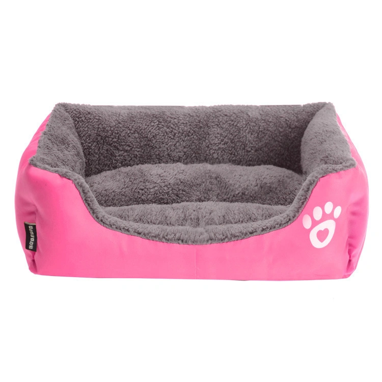 Custom Waterproof Washable Best Round Non-Slip Fluffy Pet Bed