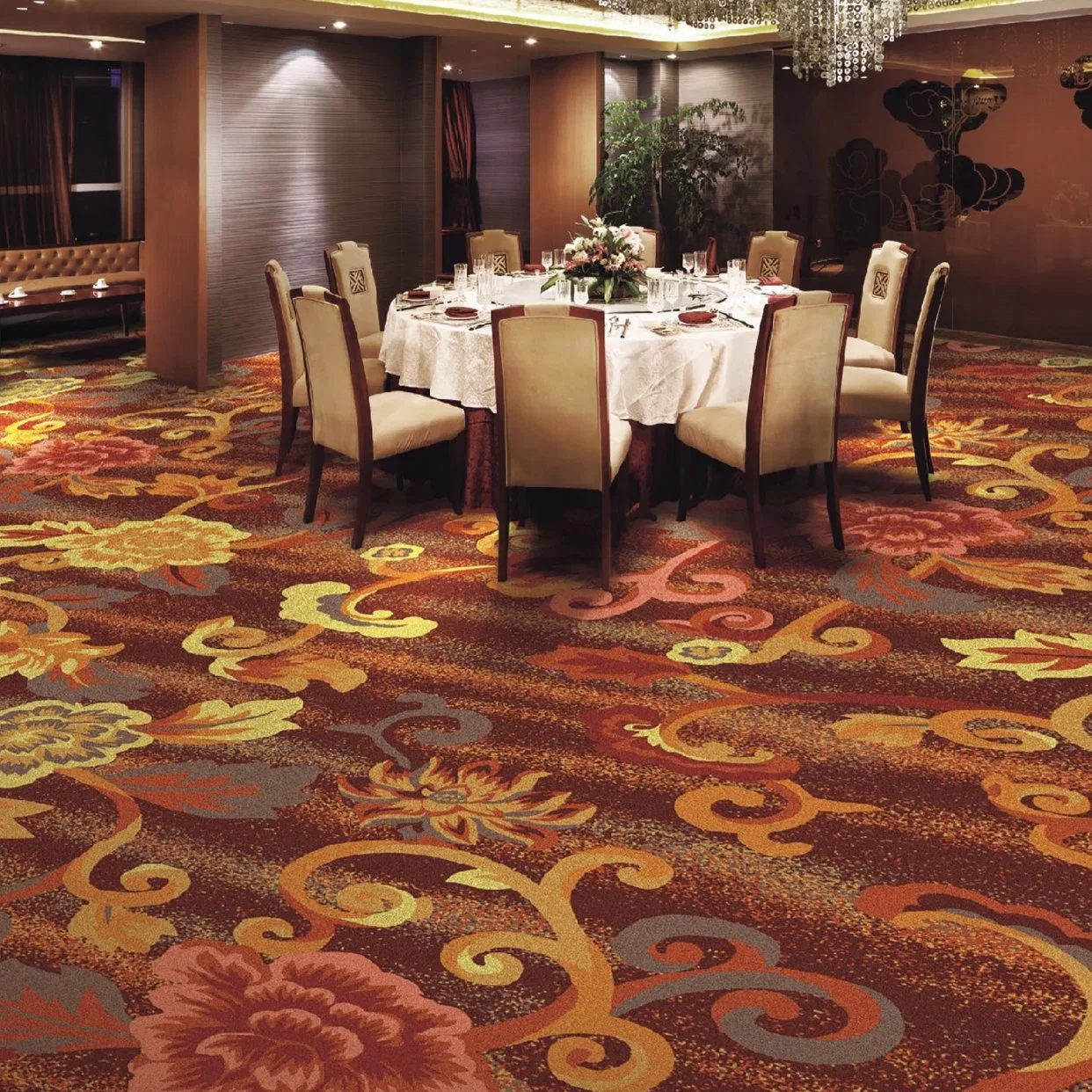 Axminster Design Woolen Luxurious Fire Retardant Carpet