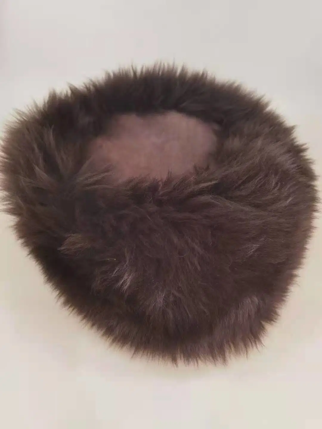 New Style Warm Two-Tone Sheepskin Real Leather Winter Hat