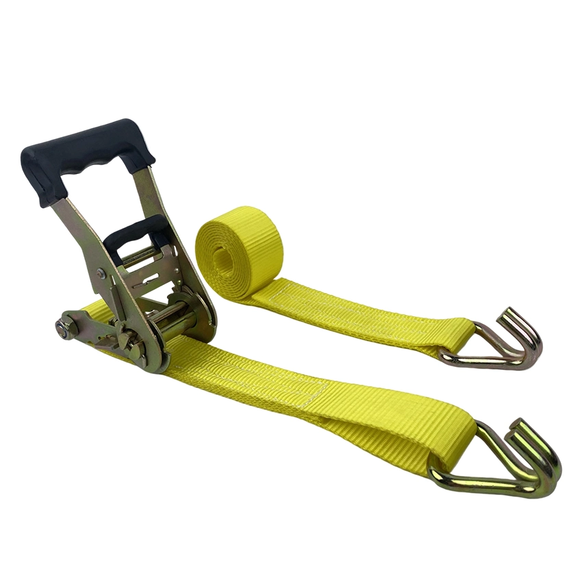 Factory Price 1.5 Inch Double J Hooks Strap with Buckle Load Straps