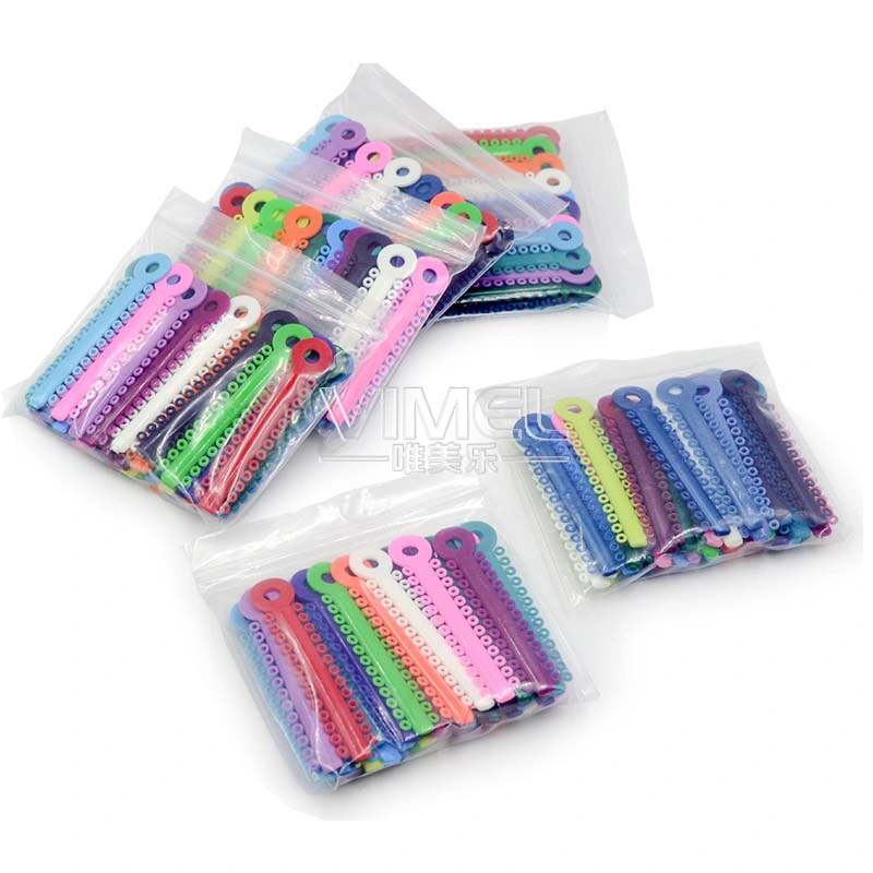 Dental Orthodontic Elastic Ligature Tie with Various Colors