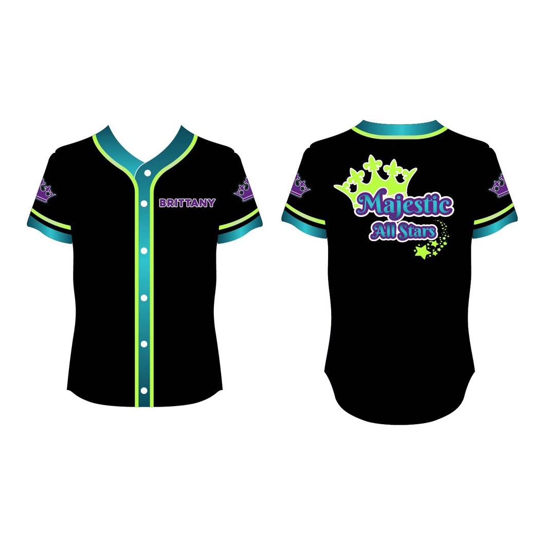 Wholesale Custom Striped Baseball Jersey Sublimation Print OEM Design Your Own Softball Jersey