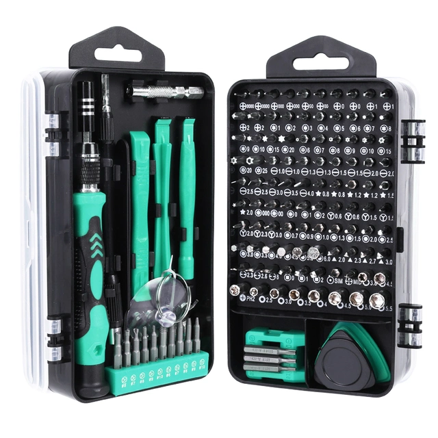 Schraubendrehersatz 138 in 1 Präzisions-Torx-Bits magnetisch Phillips Hex Bit Set Handy Reparatur Handwerkzeuge Kit Tragbar