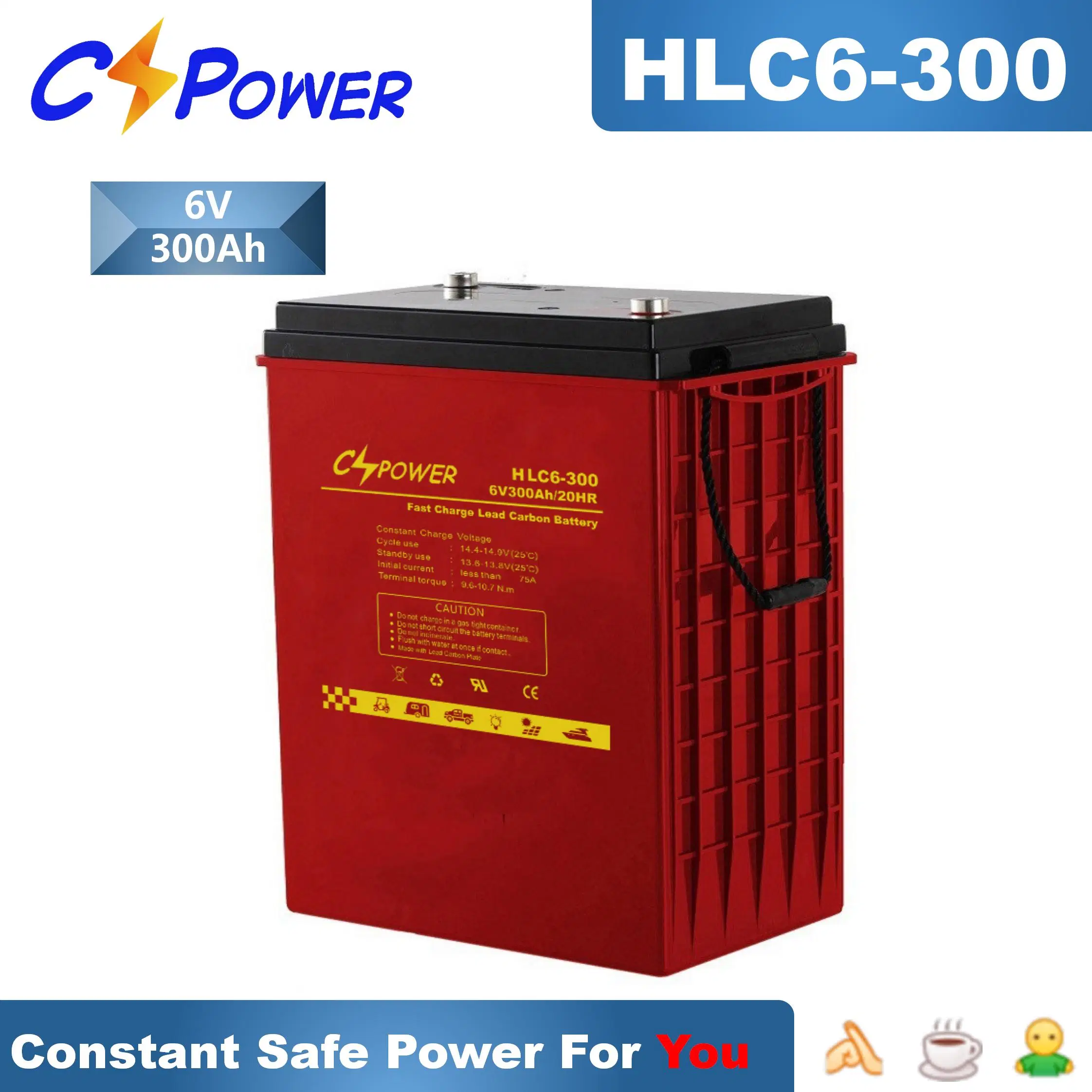 Cspower Battery Fast Charge Long Life Lead Carbon Battery Hlc 6-400