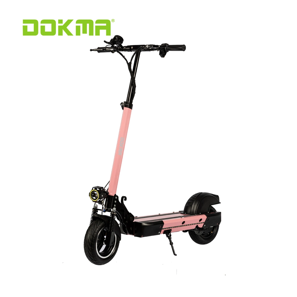 Dokma Dmay para adultos eléctrico 10" pulgada dos ruedas plegables Scooters 48V/860W Motor sin escobillas Escooter de 10 pulgadas fuera de Road Kick Scooter Scooters eléctricos adultos