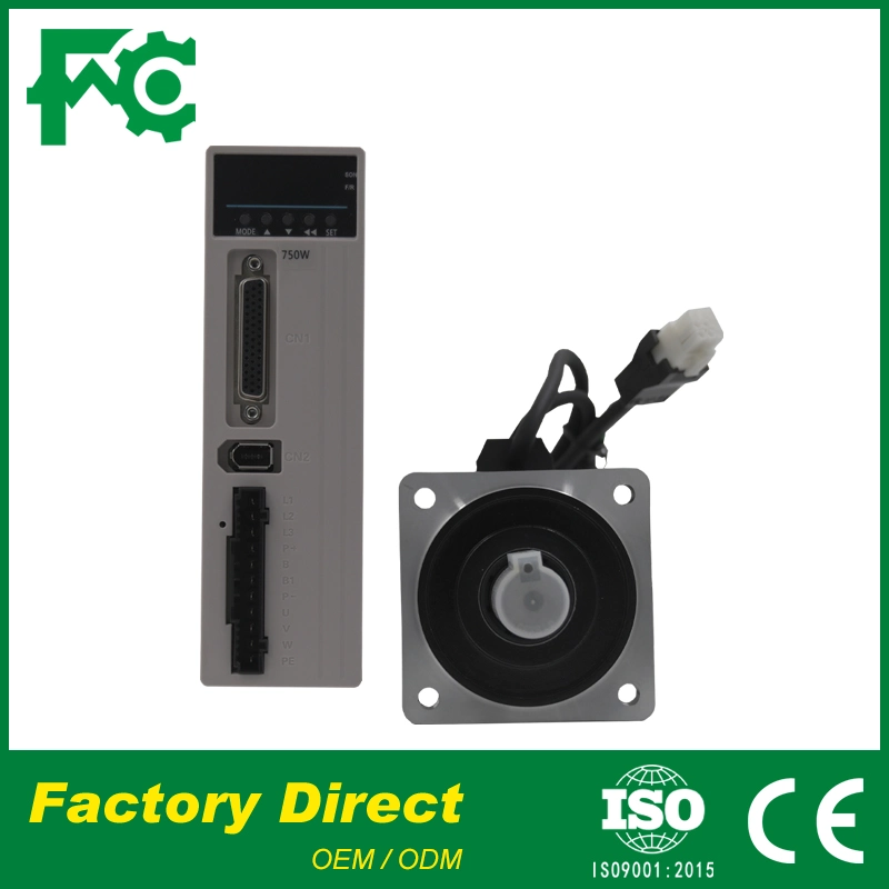 Good Price AC 220V Direct Servo Drive + 400W 60 Flange Motor with 3 Meter Cable