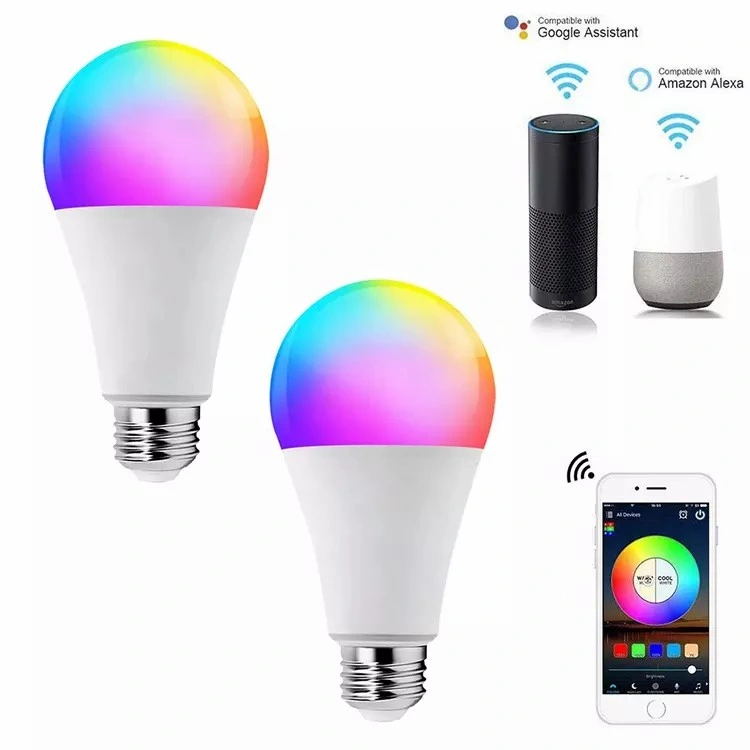 LED Color Changing WiFi Bulb 7W 9W 12W APP Contorl RGB Bulb