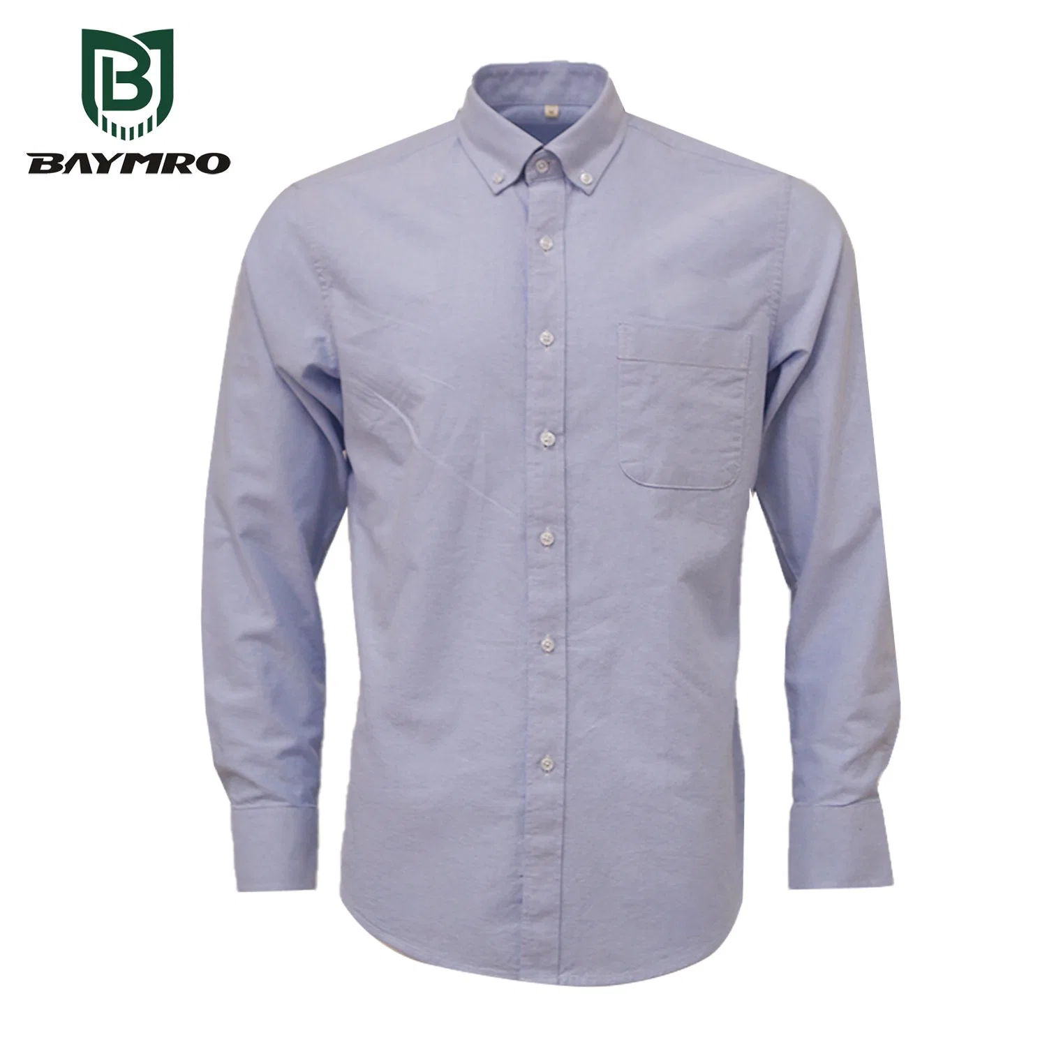 Blue Cotton Comfortable Safety Work Clothing Long Sleeves Shirt Long-Sleeved Shirt PPE Supplier