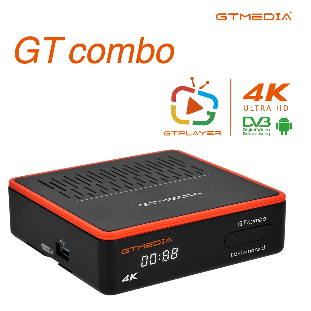 Gtmedia Gt Combo Factory Price Wholesale/Supplier Smart TV Multimedia Video Set Top Box 4K Android TV Box