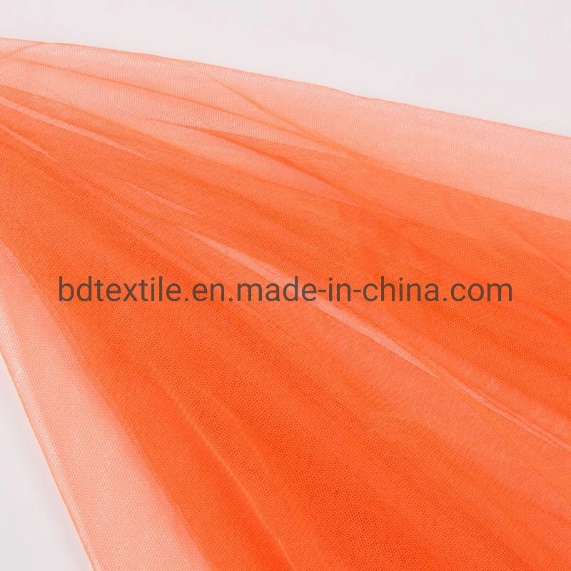 50d Pure Color Mosquito Net Tulle Fabric Hexagonal Hole