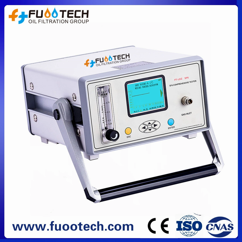 Fuootech FT-LD Portable SF6 Analizador de gases SF6 punto de rocío de gas Instrumento de prueba