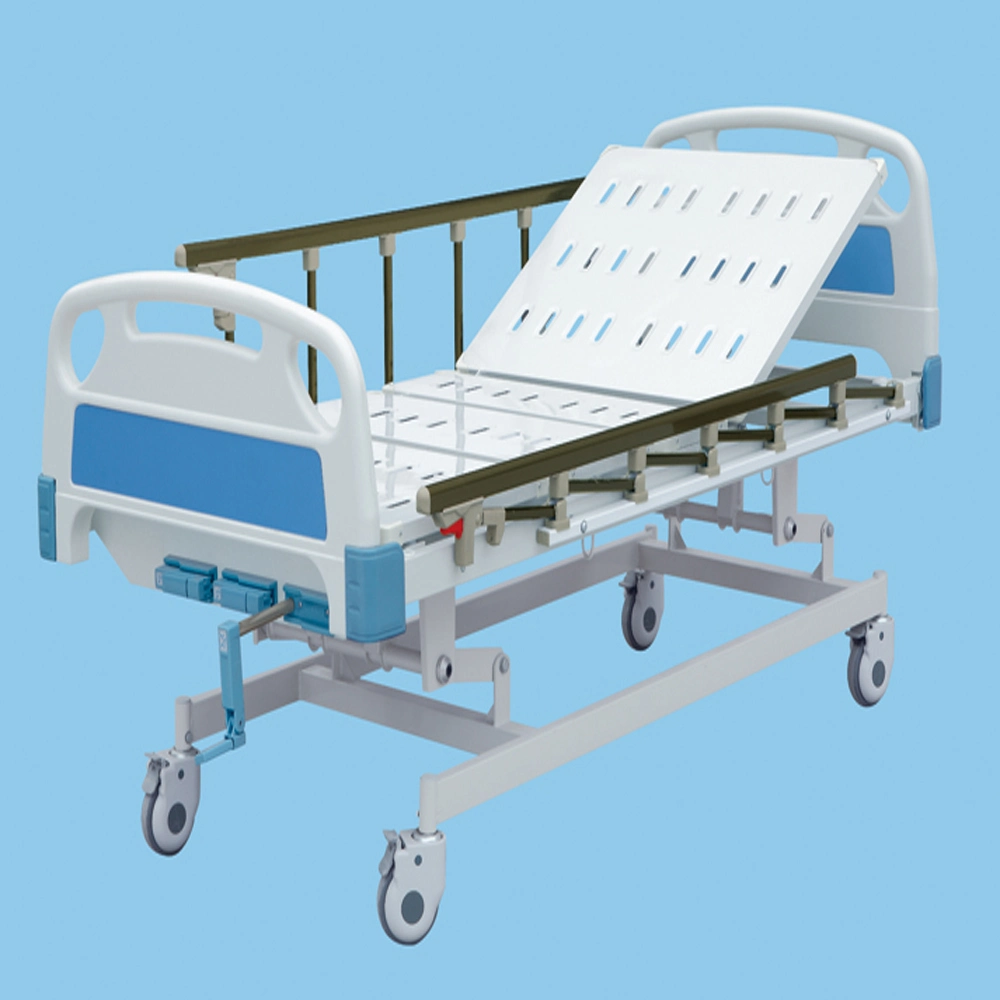 Adjustable Nursing 3 Crank Functions Manual Medical Hospital Bed (TN-839)