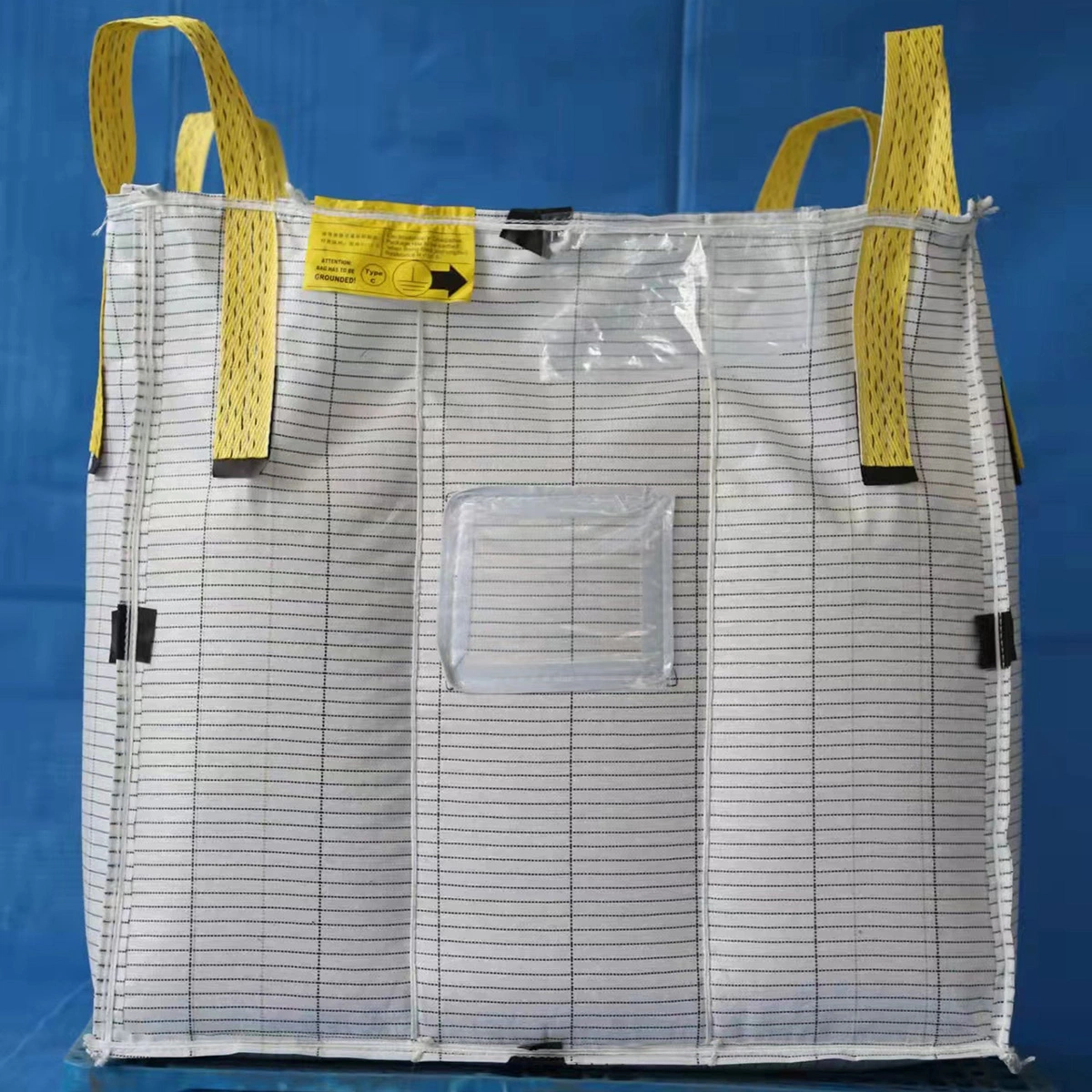 1ton Big Bag 1250kgs Bulk Bag Baffle Super Sack 1500kgs Plastic Woven Sling Tote Bag Jumbo FIBC Bag