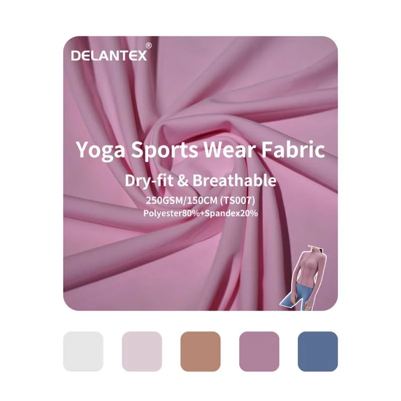 Yoga Legging Fabric 90 Polyester 10 Spandex Jersey Knit Fabric Wholesale/Supplier with Brushed Weft Plain 63"Cw 180GSM