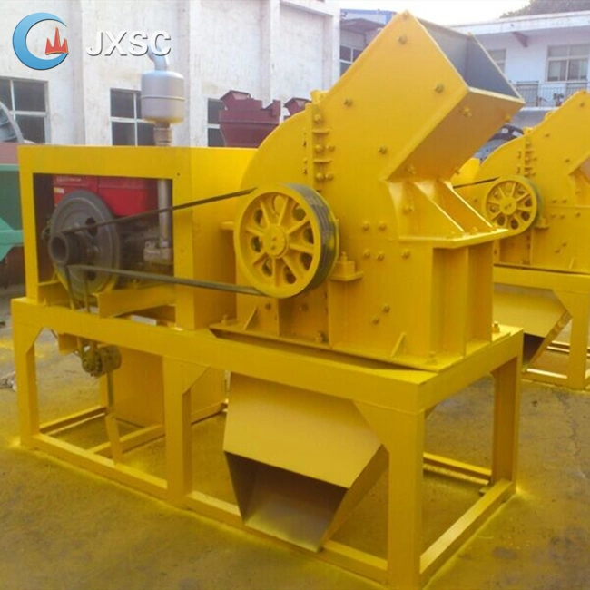 Mini Portable Small Mining Gold Nickel Ore Hard Rock Stone Granite Diesel Motor Hammer Mill Crusher Price for Sale