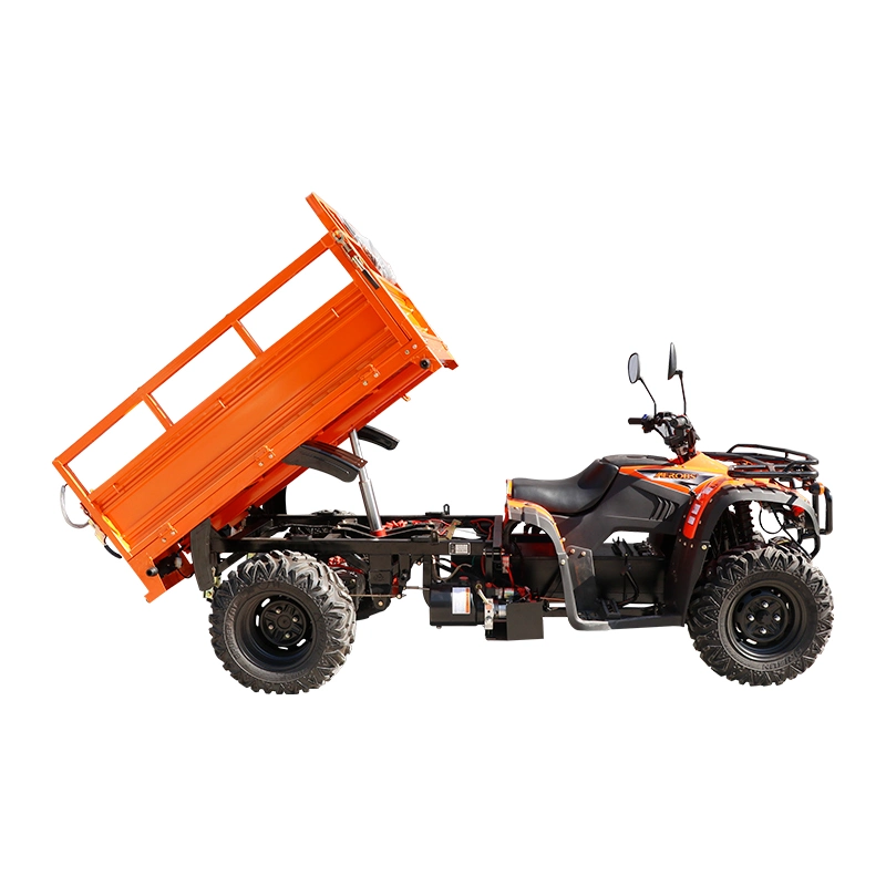 VTT Quad Bike Motor 4X2 jantes tout terrain avec hydraulique Godet basculant BS50du-2RM-1.8-B orange