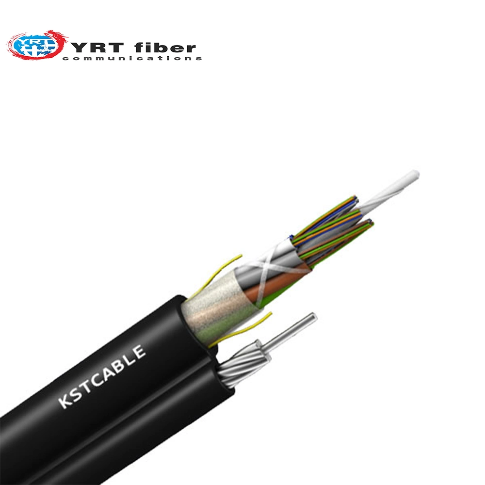 Overhead GYTC8S Outdoor Single-Mode Armored Optical Fiber with Strong Tensile Strength