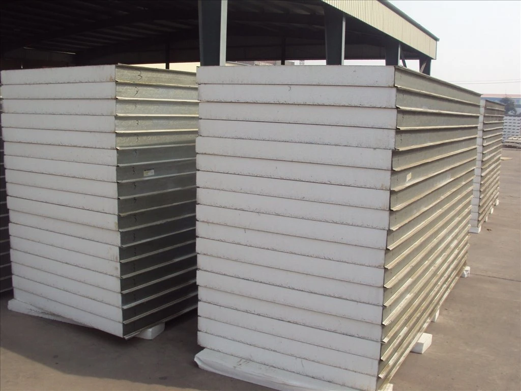 Tongue and Groove Type Factory Price Construction Building Material Insulated 50mm/75mm/80mm EPS Sandwich Panel