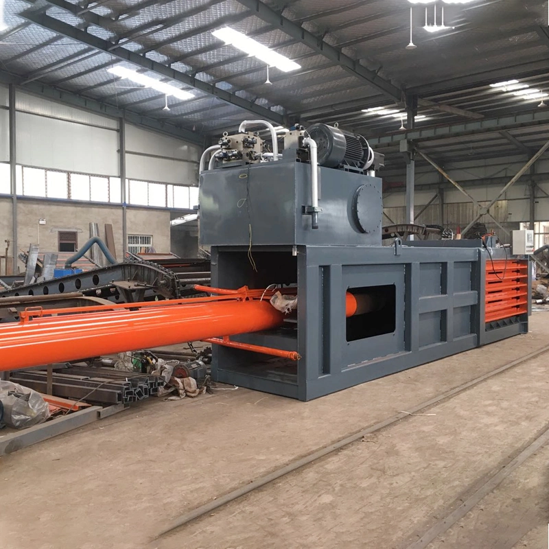 High Pressure 200 Ton Grass Baler Machine Automatic Horizontal Hydraulic Baler for Plastic