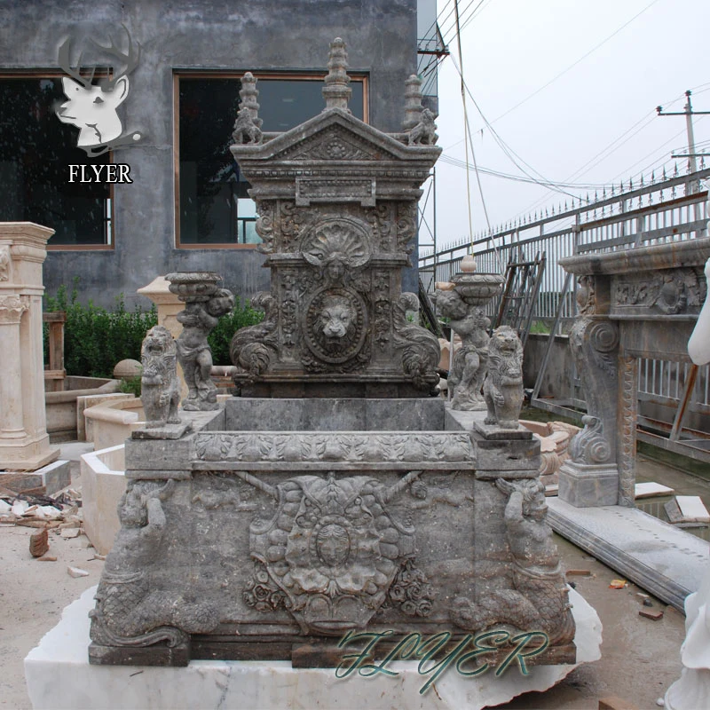 China Stone Manufacture Outdoor Garden Decoration Stone Waterfalls Marble Stone Wall Fountain