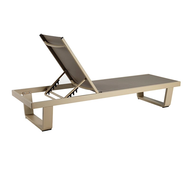 Alle Wetter Outdoor Aluminium Sonnenliege Garten Telish Mesh Chaise Lounge