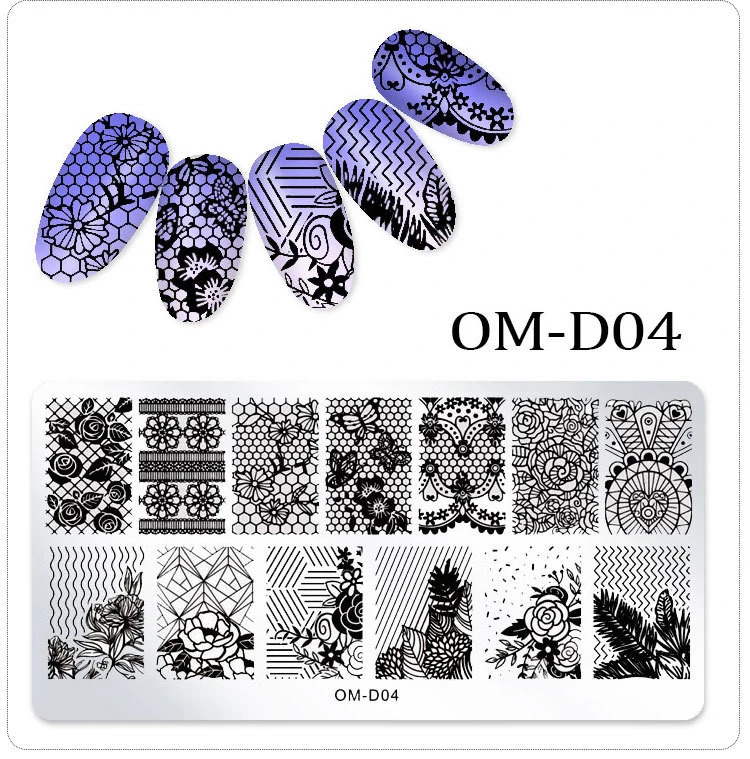 DIY Nail Art Design Tool Products, Pattern Transfer Stamp Nail Mould Supplies